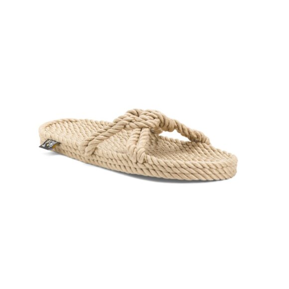 NOMADIC STATE OF MIND Camel Sailor Knot Rope Sandals - Picture 1 of 2
